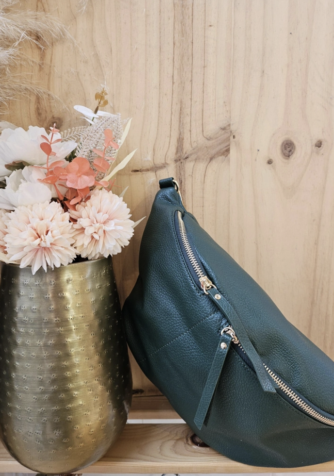 Sac banane vert sapin