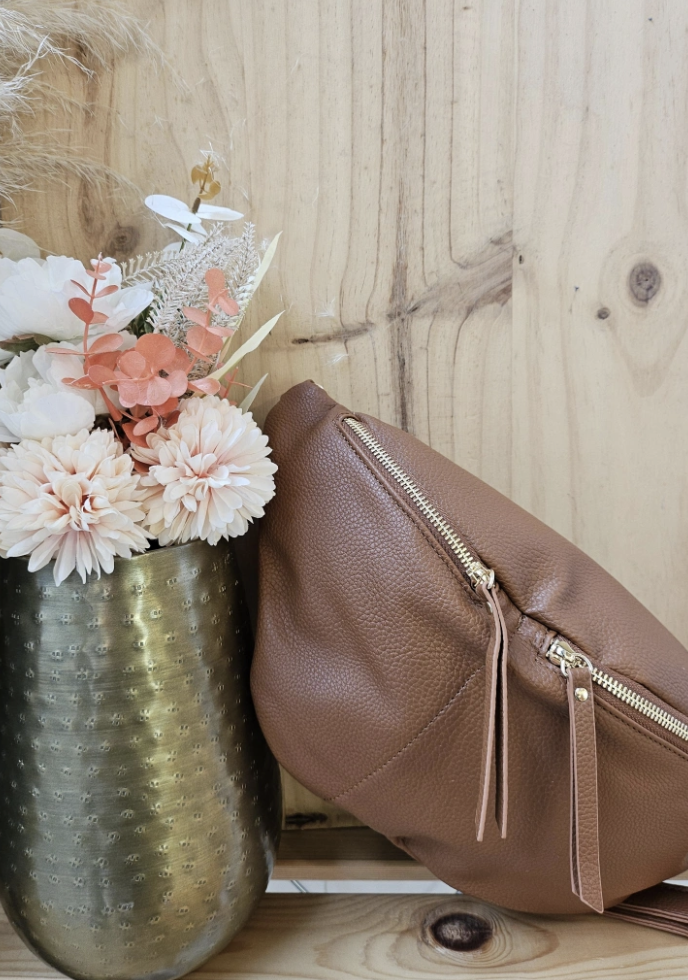 Sac banane camel