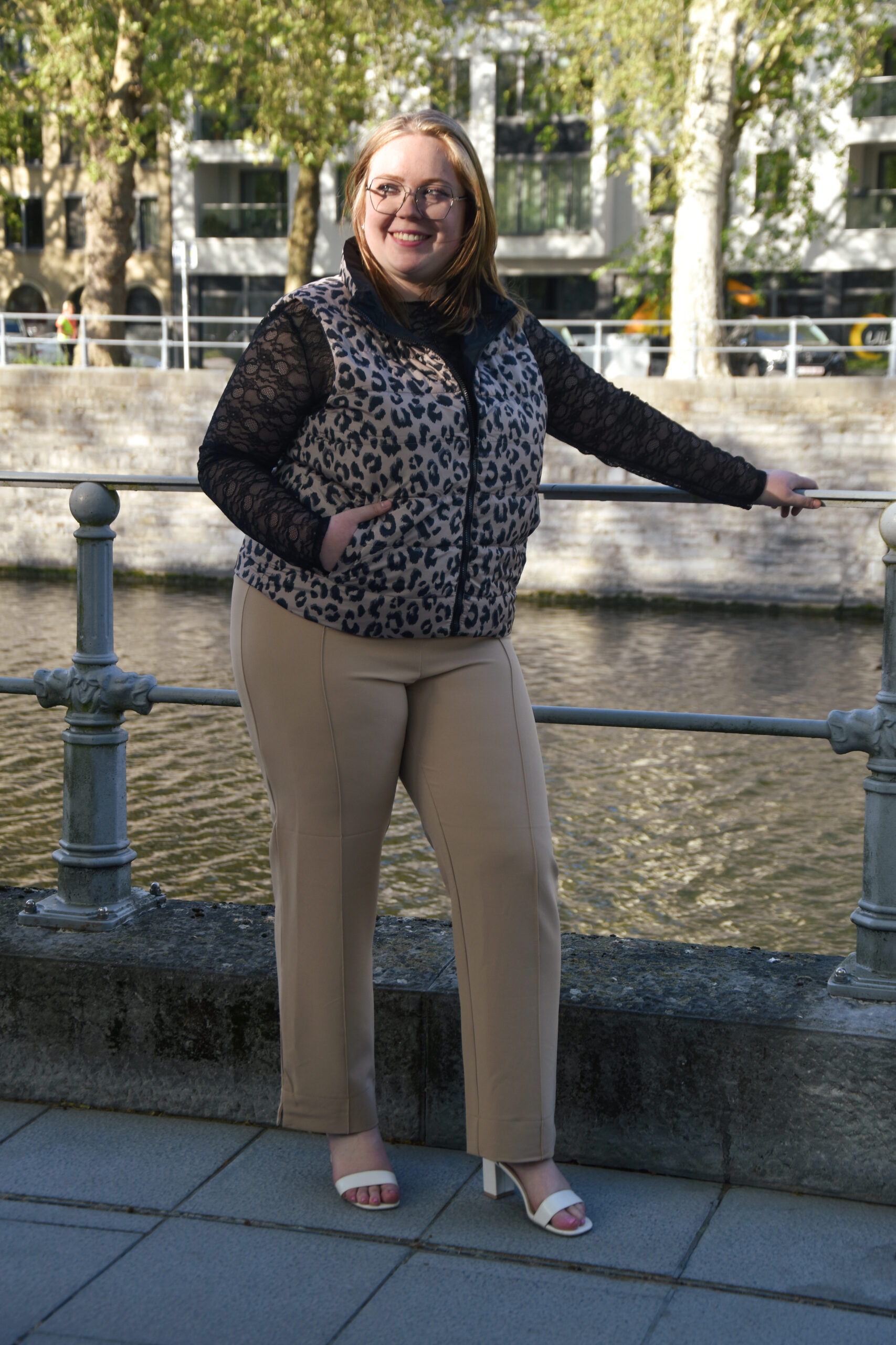 Pantalon Azélia beige