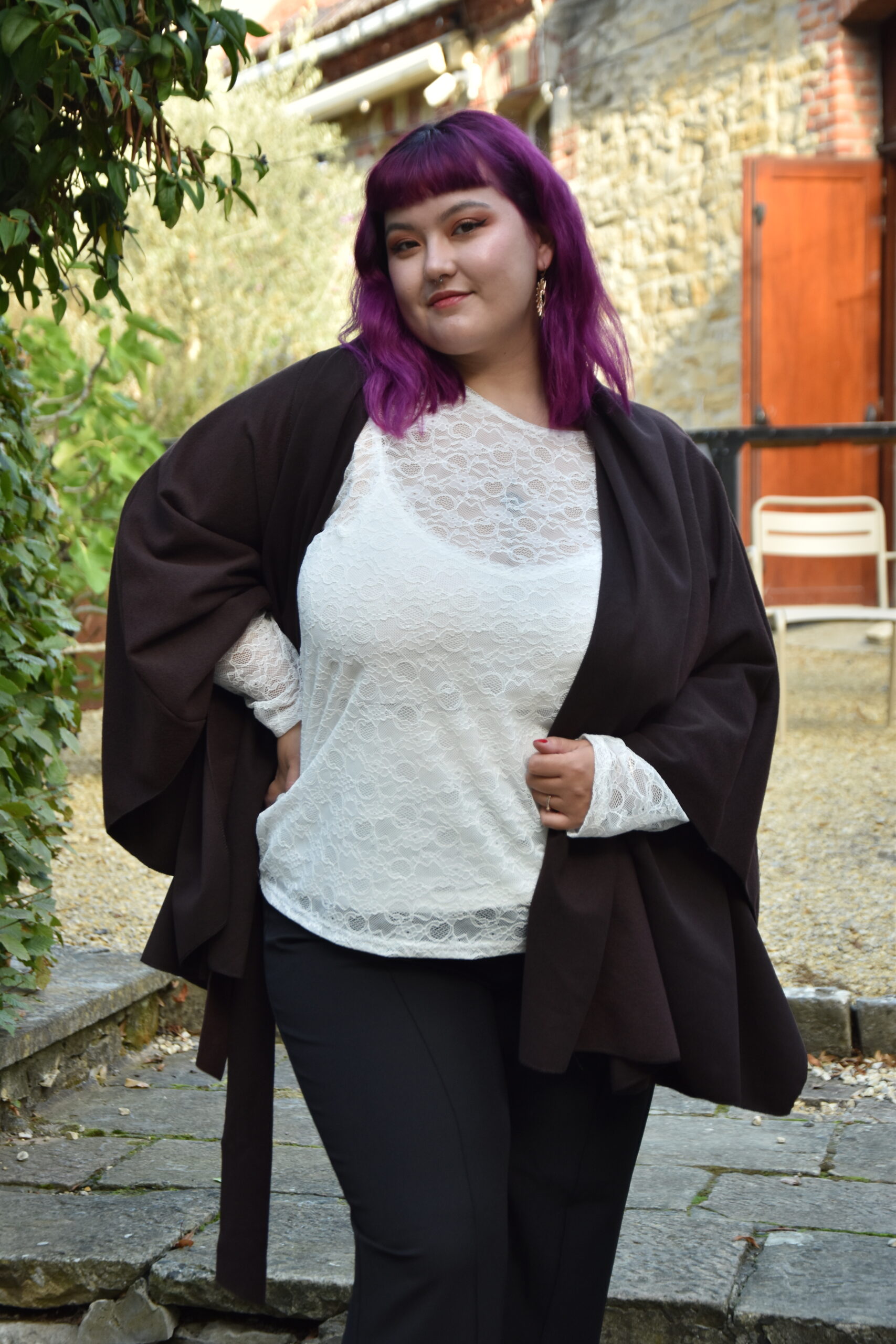 Haut en dentelle Jade – Blanc